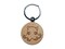 Kawaii Flapjack Octopus Engraved Wood Round Keychain Tag Charm